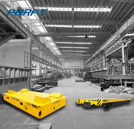 Workshop operation scene of industrial trackless and rail transfer cart