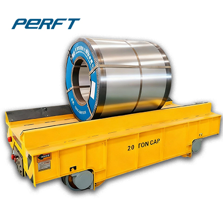 20-ton rail transfer cart for steel coil handling - industrial material transport solution