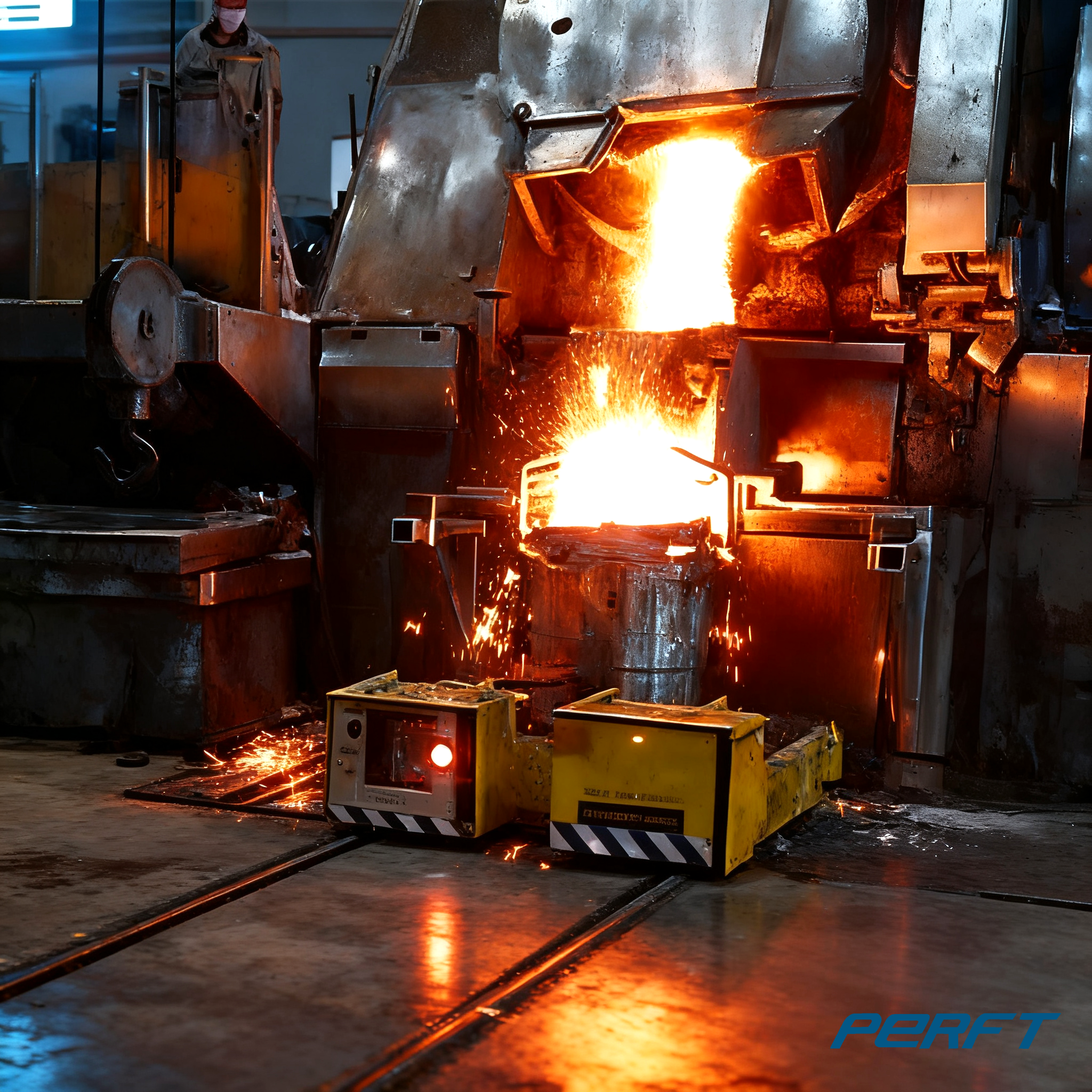 High-Temperature Resistant Rail Transfer Cart for Metallurgical Heavy-Load Handling