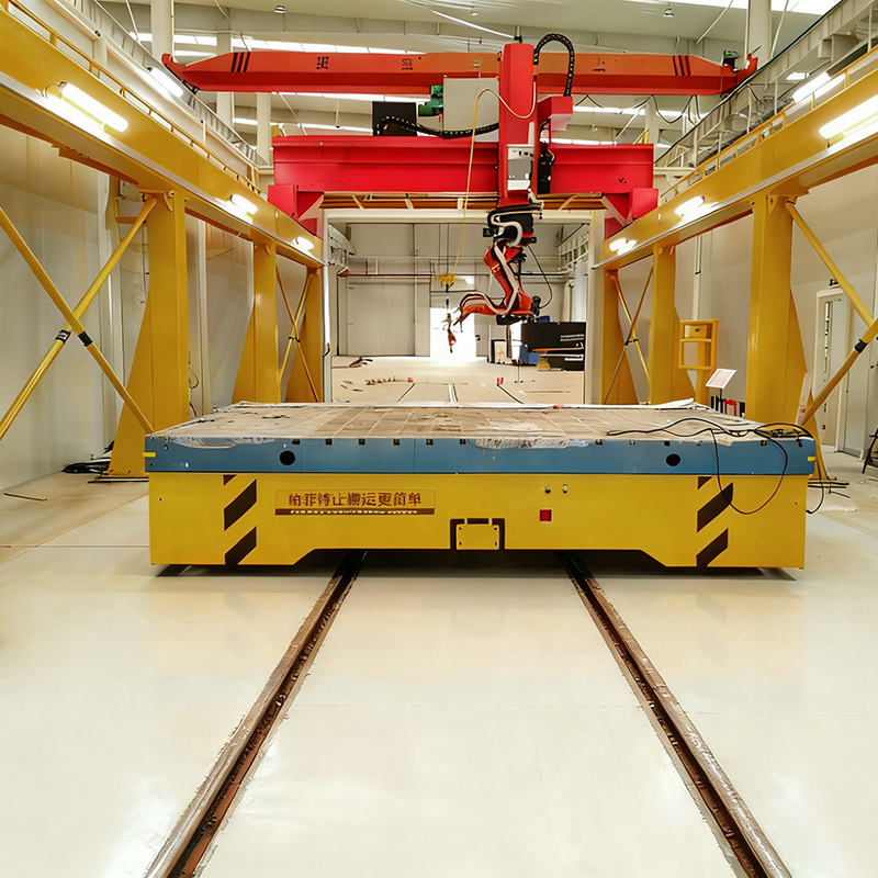 Low-voltage rail transfer cart - industrial material handling equipment with low-voltage power supply Rail Carts for Sale