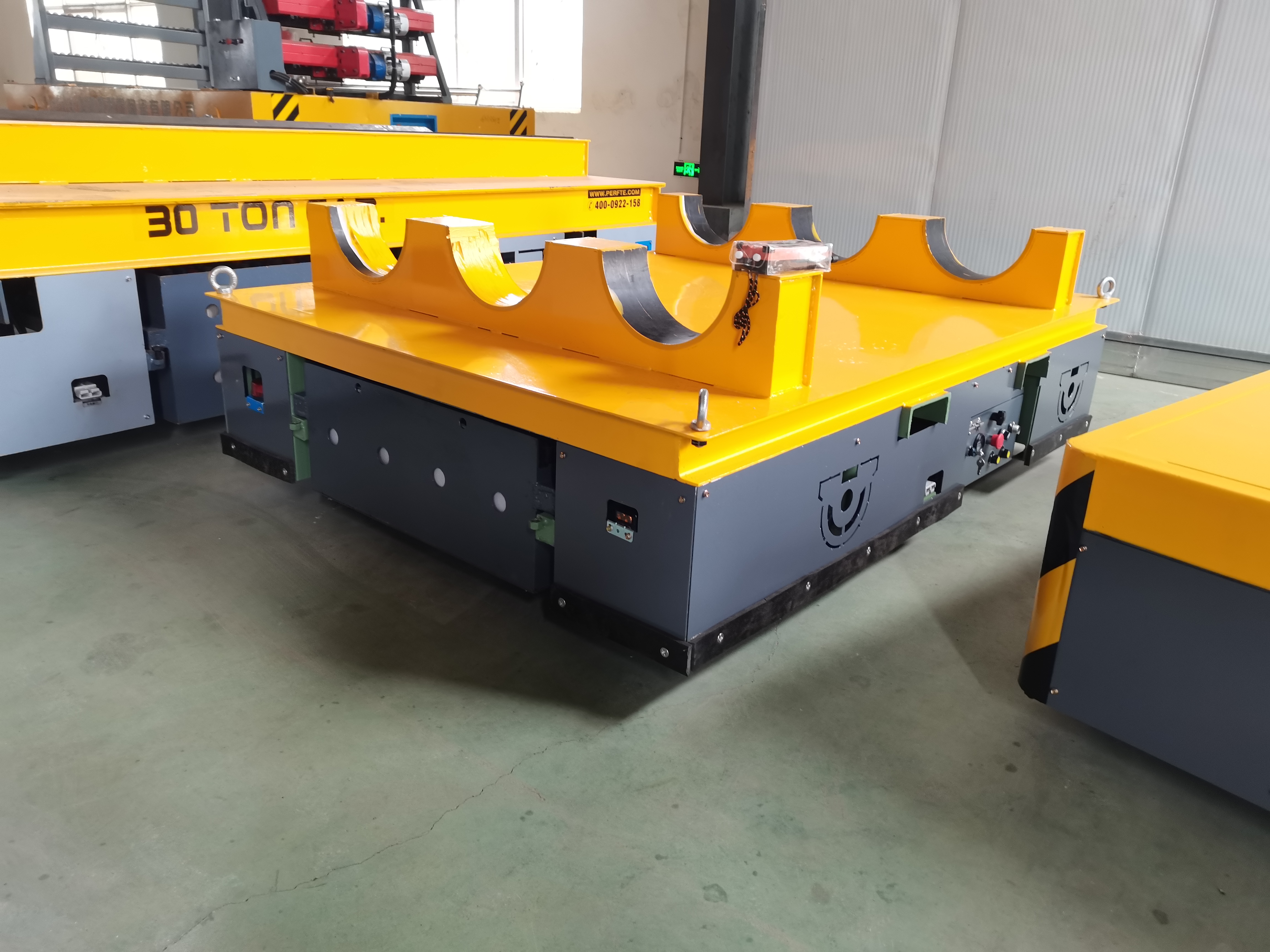 30-Ton Curved Platform Industrial Transfer Cart