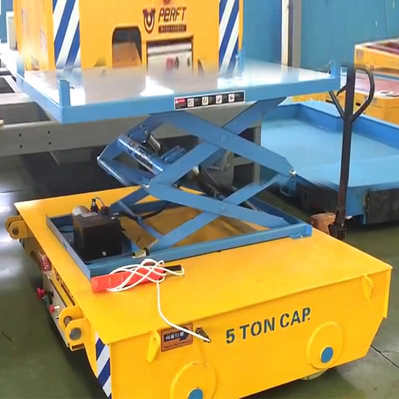 5 Ton Hydraulic Scissor Lift Transfer Industrial Trolley Cart