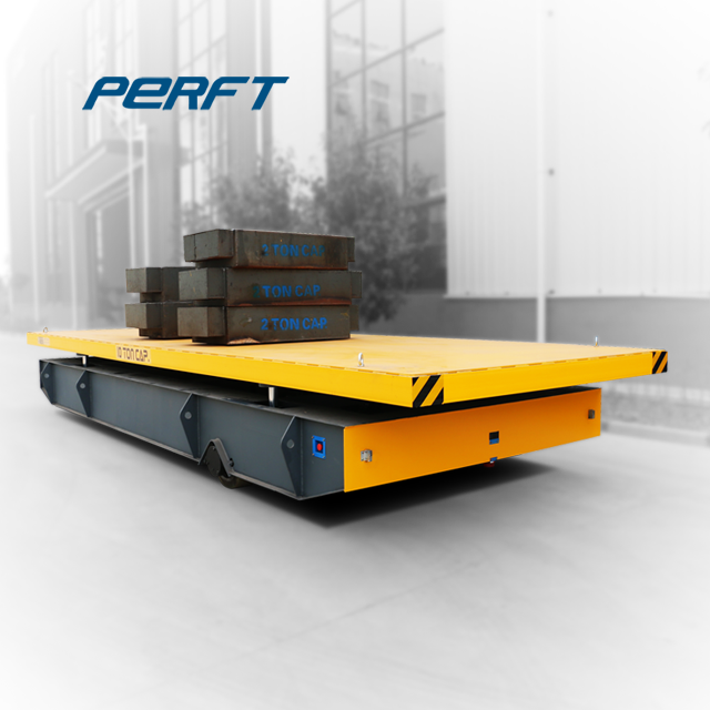 Large Capacity Factory Hydraulic Lift Rail Transfer Carts