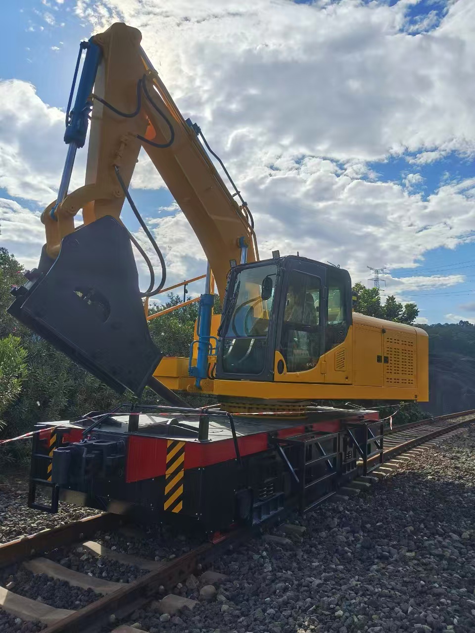 Custom Rail Flat Car for Railway Depot Work
