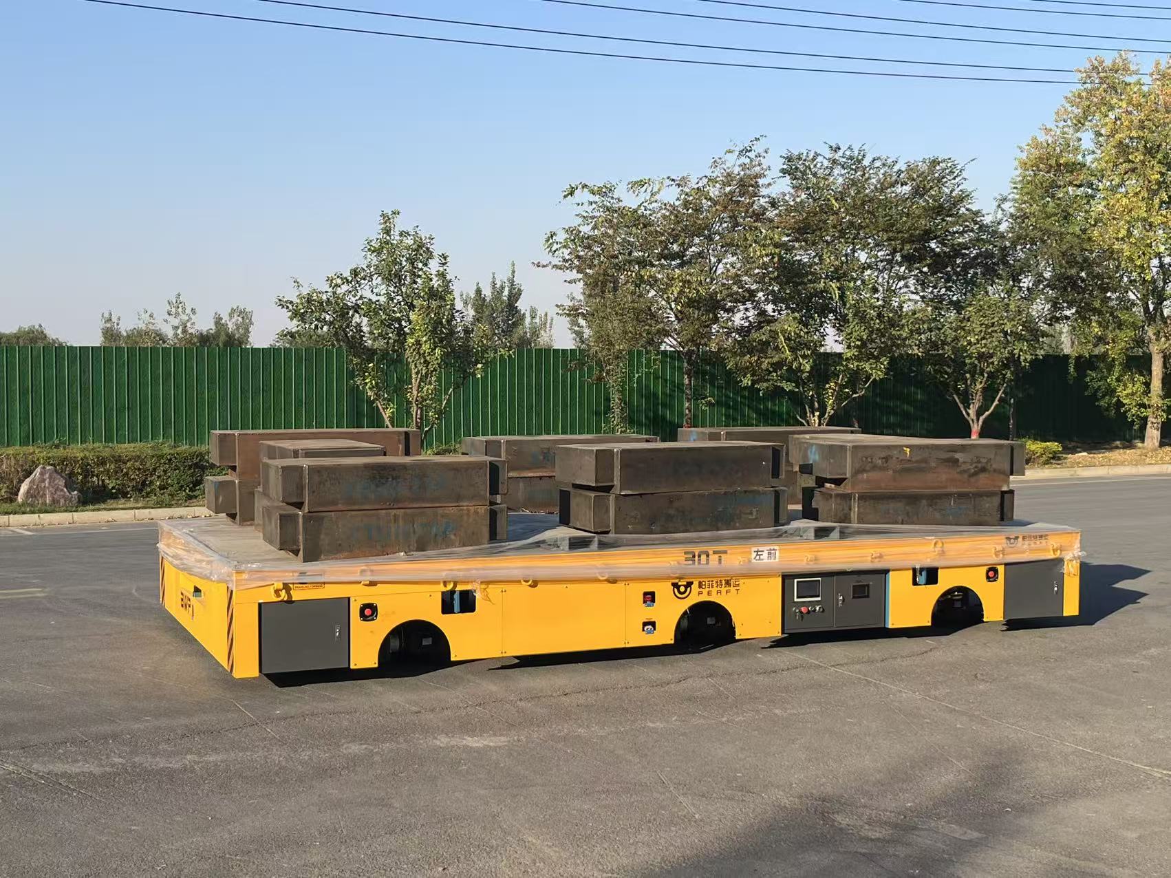 30 Ton Longitudinal and Transverse Transfer Cart for Heavy Steel Material Handling